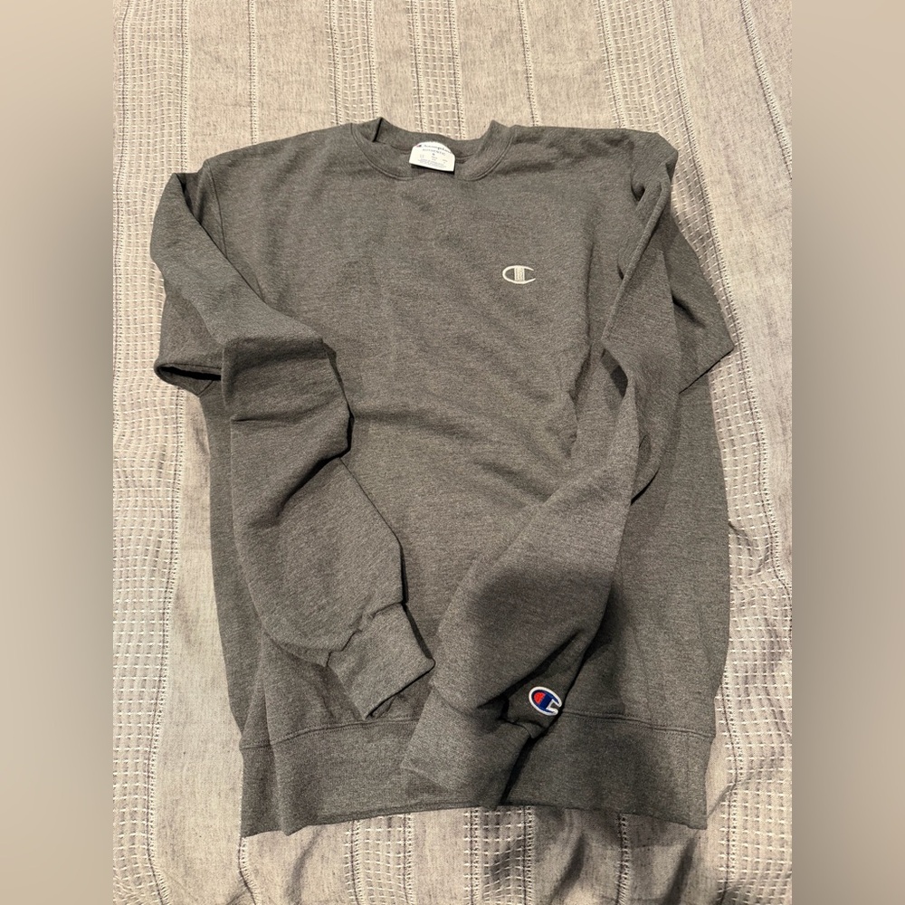 Champion Men's Charcoal Crewneck Sweater